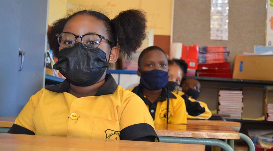 Learners at Luka Primary School